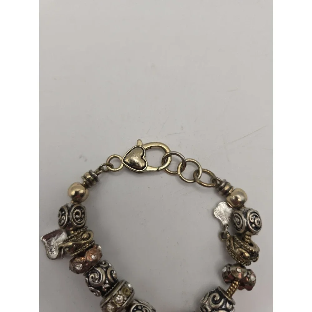 Letter M Monogram Initial Charm Bracelet